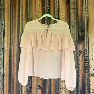 Peach forever 21 blouse